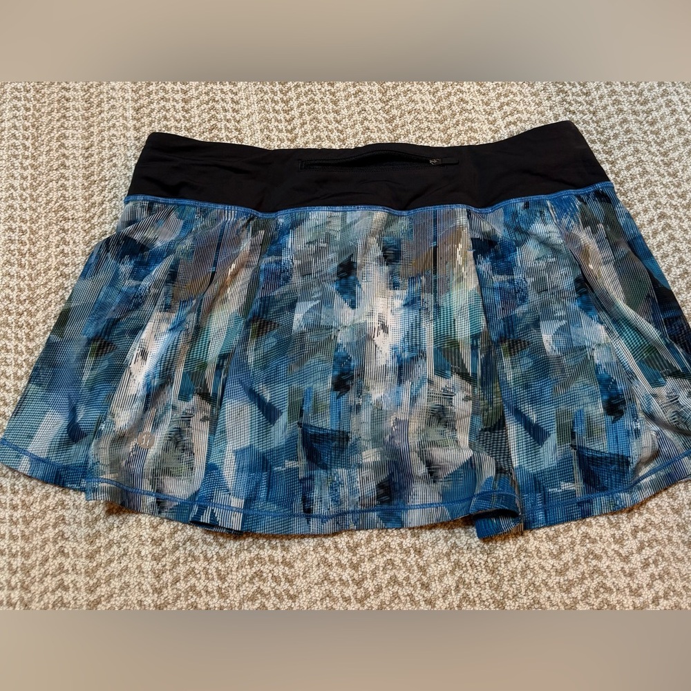 Lululemon Pace Rival Sun Dazed Blue Athletic Skort Size 12